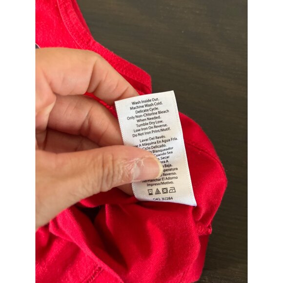 3 For $6 Way To Celebrate Girls Large (10-12) Red Tank Top Butterfly Free To Fly - Picture 6 of 6